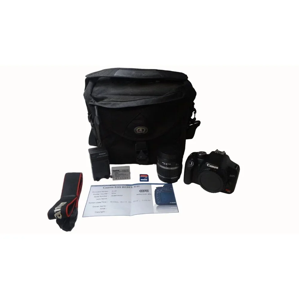 Canon Black DSLR Camera with Accessories